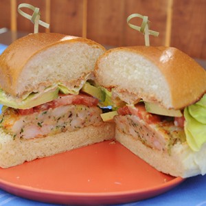 Asset Name : KC0211H_136402_392292.JPG
Brand : Food Network
Copyright Notice : ï¿½2014,Television Food Network, G.P. All Rights Reserved
Description : Katie's Shrimp Burger with Old Bay Mayo, as seen on Food Network's The Kitchen.
Episode Number : 0211H
Keywords : Food Network, The Kitchen, Katie Lee, Shrimp Burger with Old Bay Mayo
Orientation : Landscape
Provider : Production Company
Rights Usage Terms : OWNED - No limitations on time/term, territory or media as long as the images are only used in direct promotion of the related network(s), show and/or talent.
Series Number : 200
Show Code : KC0211H
Show Title : The Kitchen (KC)
Source : BSTV Entertainment